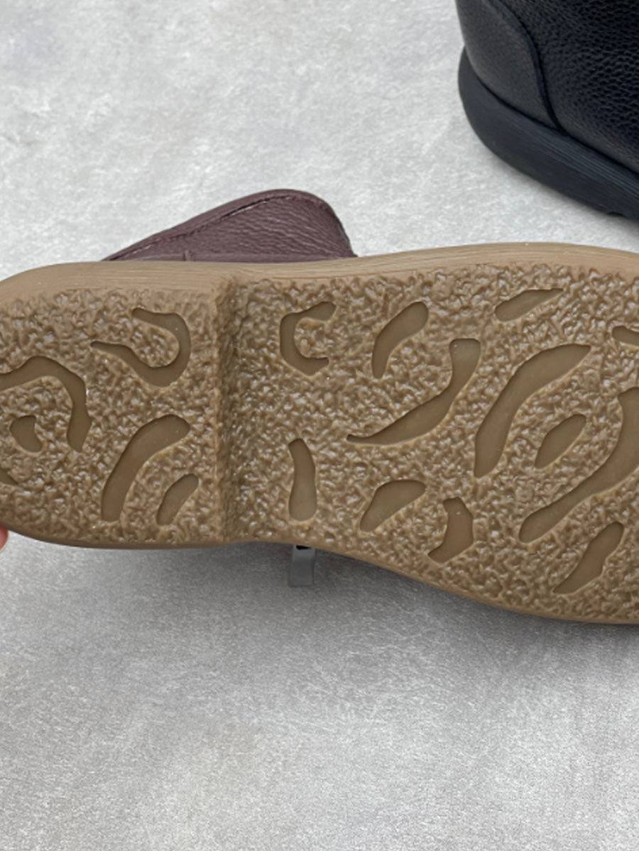 Women Winter Fleece-Lined Warm Flat Ankle Boots