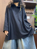 Women Effortless Chic Oversized Long Sleeve Hoodie