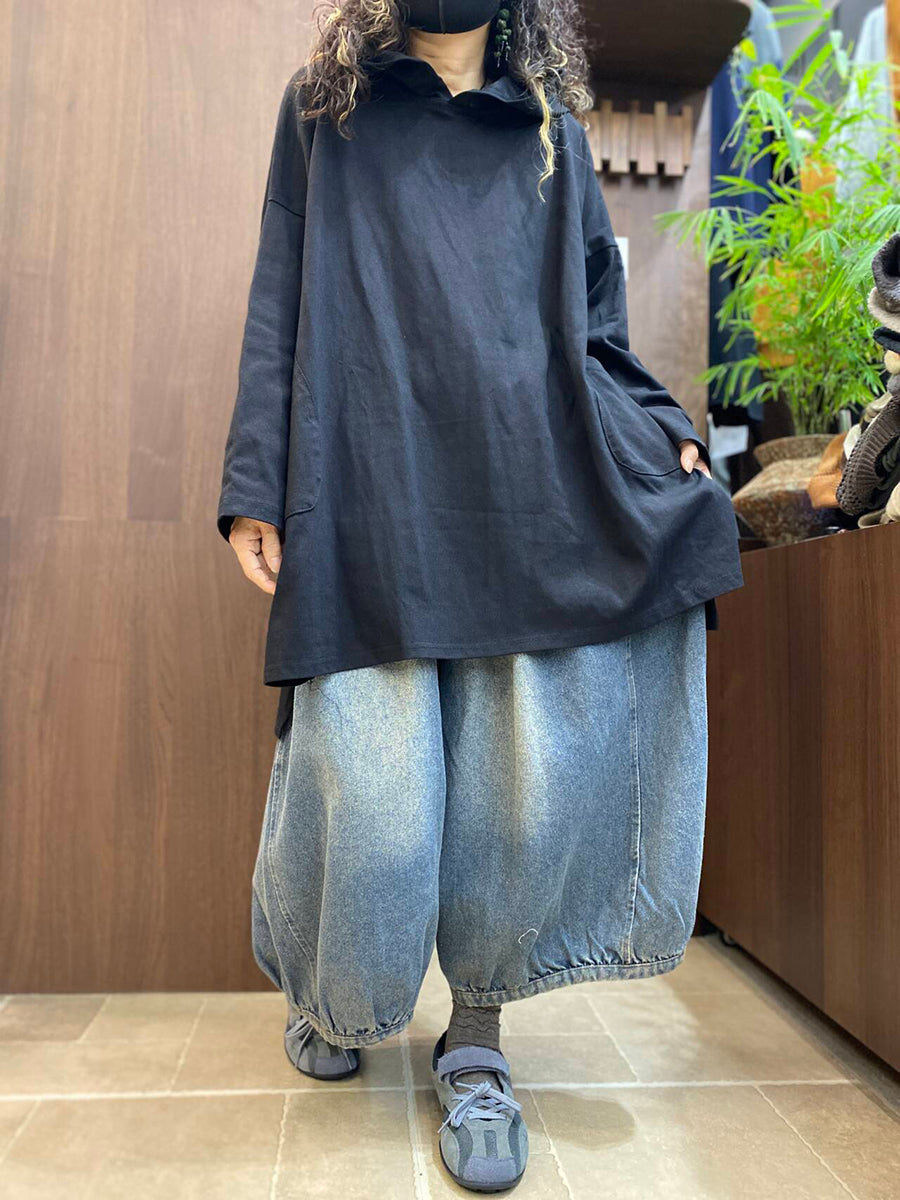 Women Effortless Chic Oversized Long Sleeve Hoodie