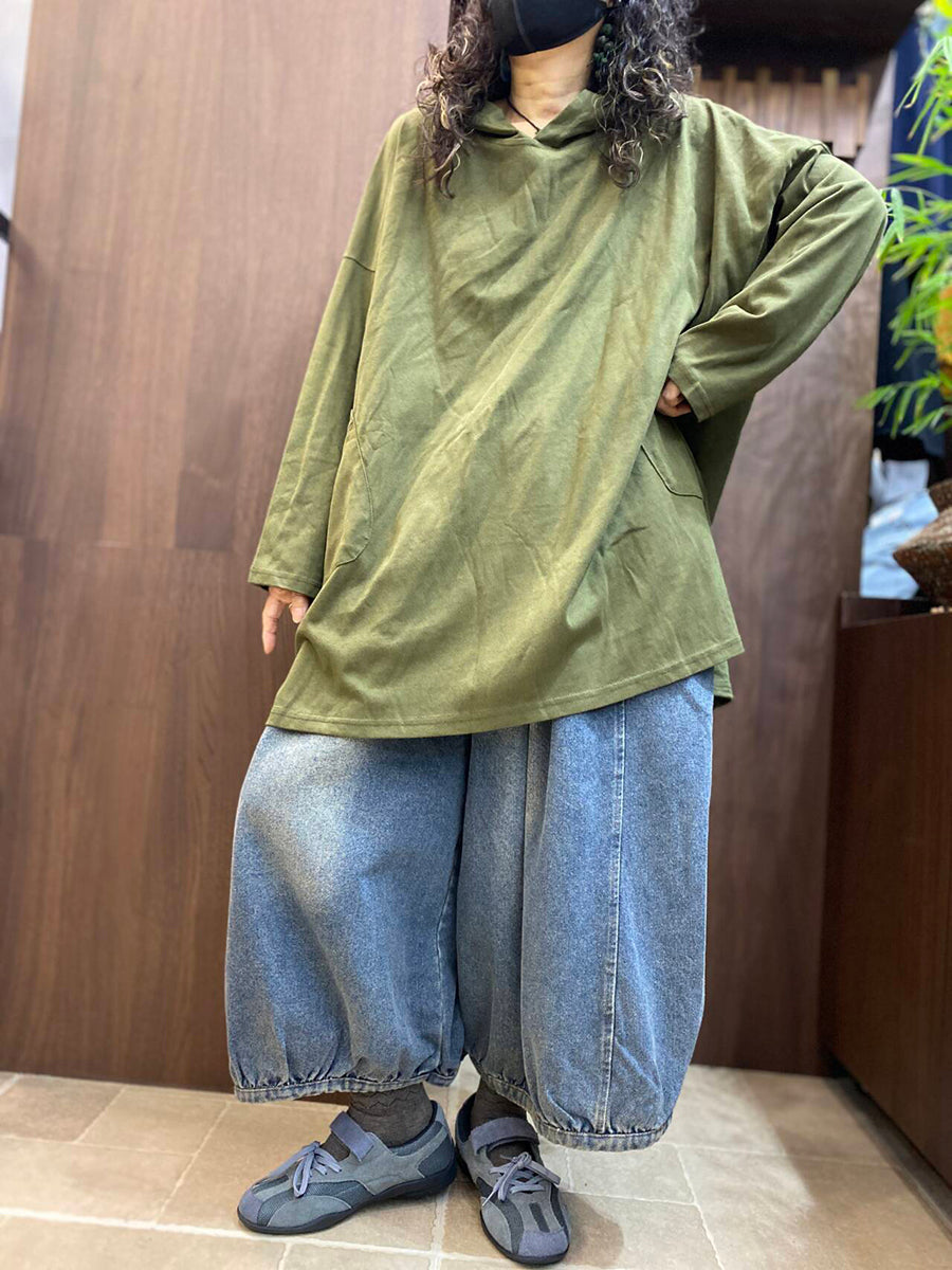 Women Effortless Chic Oversized Long Sleeve Hoodie