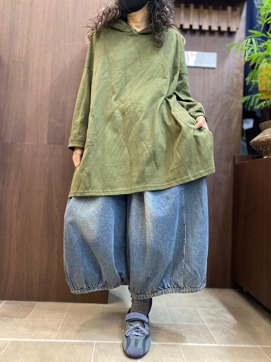 Women Effortless Chic Oversized Long Sleeve Hoodie