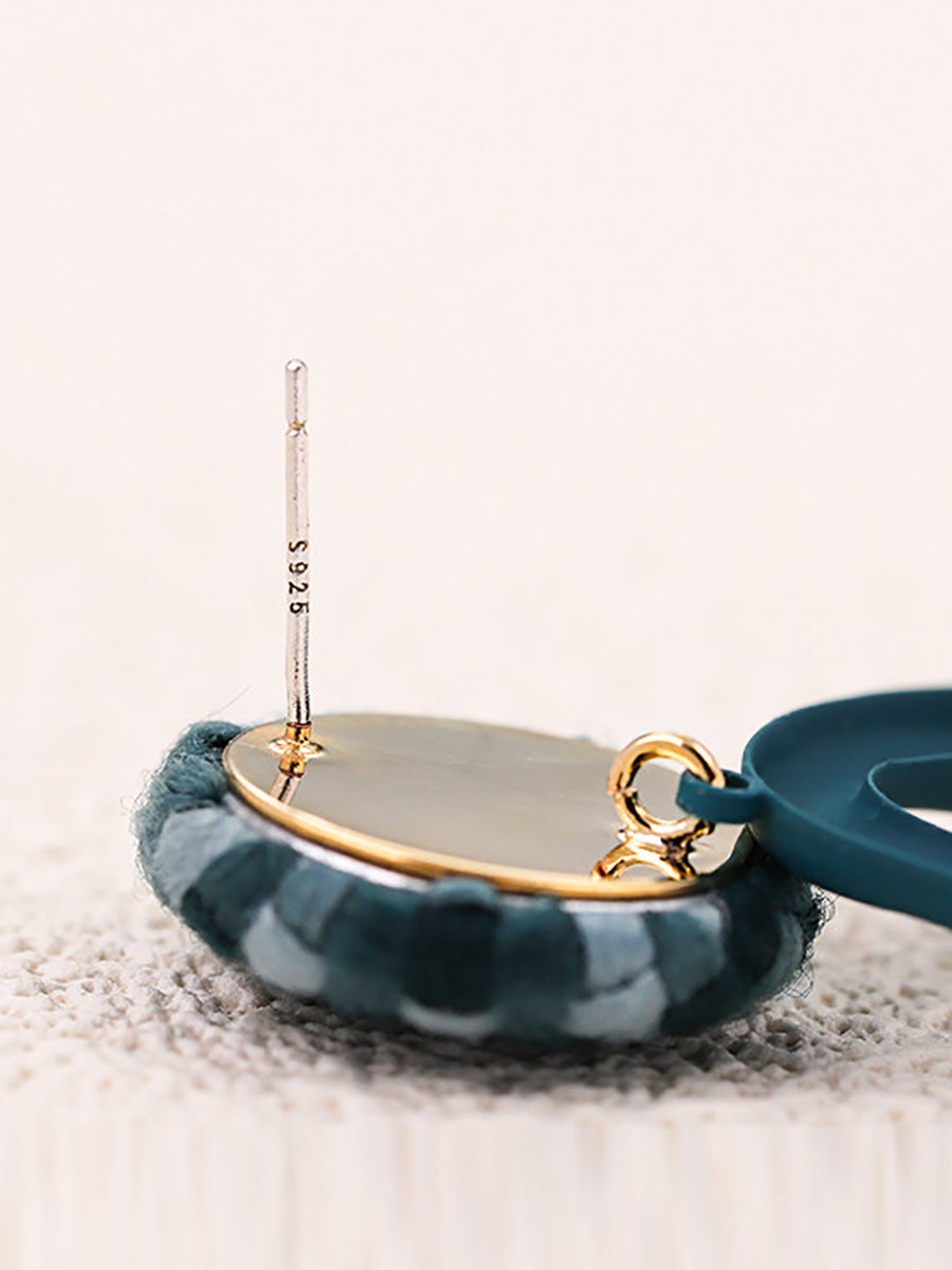 Women Vintage Geometric Alloy Drop Earrings