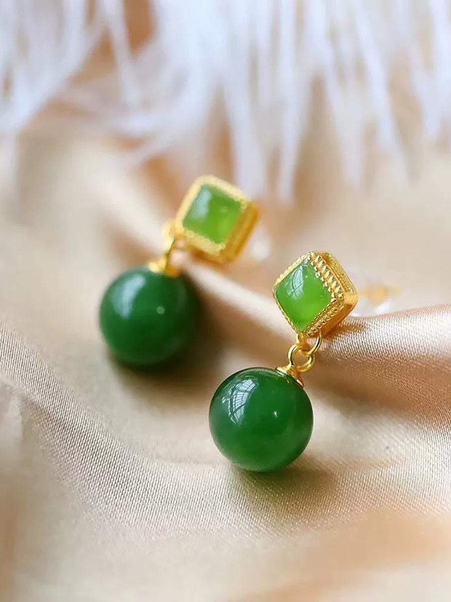 Women Vintage Palace Style Solid Color Drop Earrings