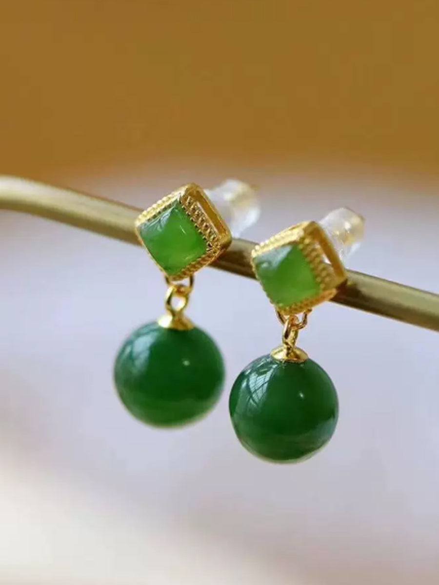 Women Vintage Palace Style Solid Color Drop Earrings