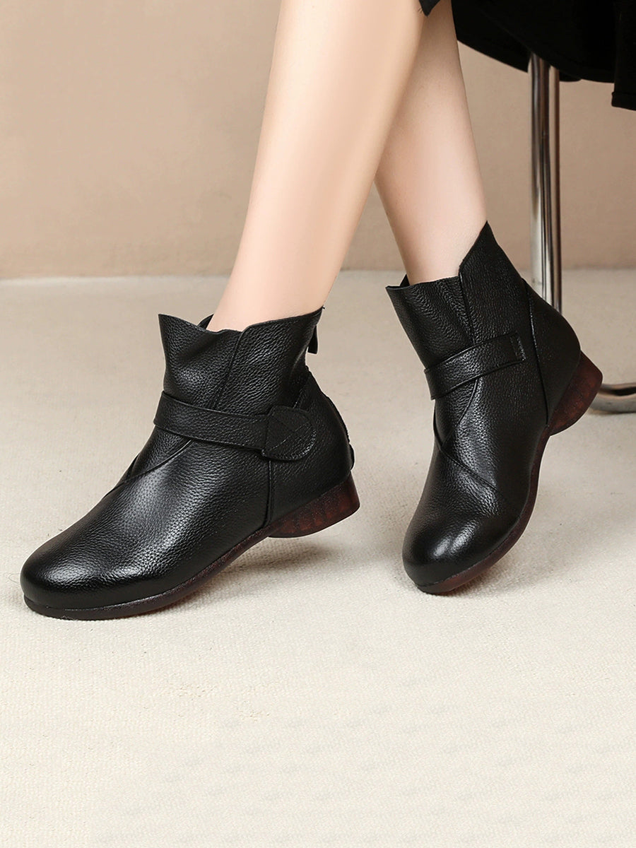 Women Winter Retro Comfort Soft Ankle Boots