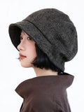 Women Wool-Blend Jacquard Warm Bucket Hat