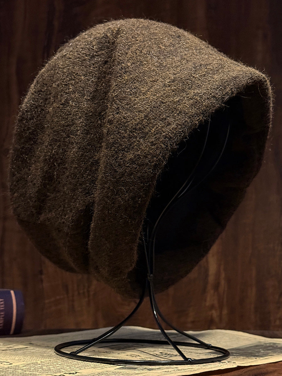 Women Winter Vintage Warm Knit Slouchy Beanie Hat