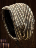 Women Warm Striped Knit Slouchy Beanie