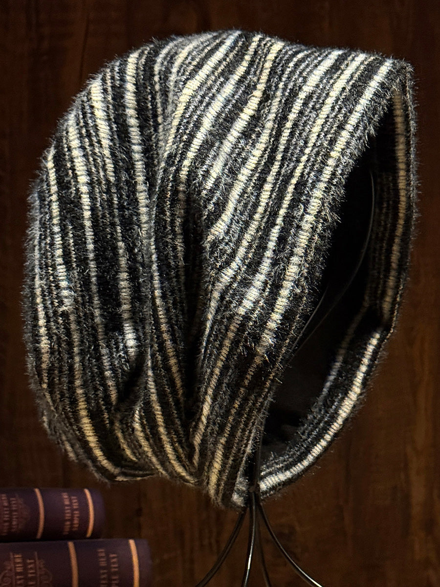 Women Warm Striped Knit Slouchy Beanie