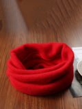 Women Winter Solid Color Wool Neck Warmer