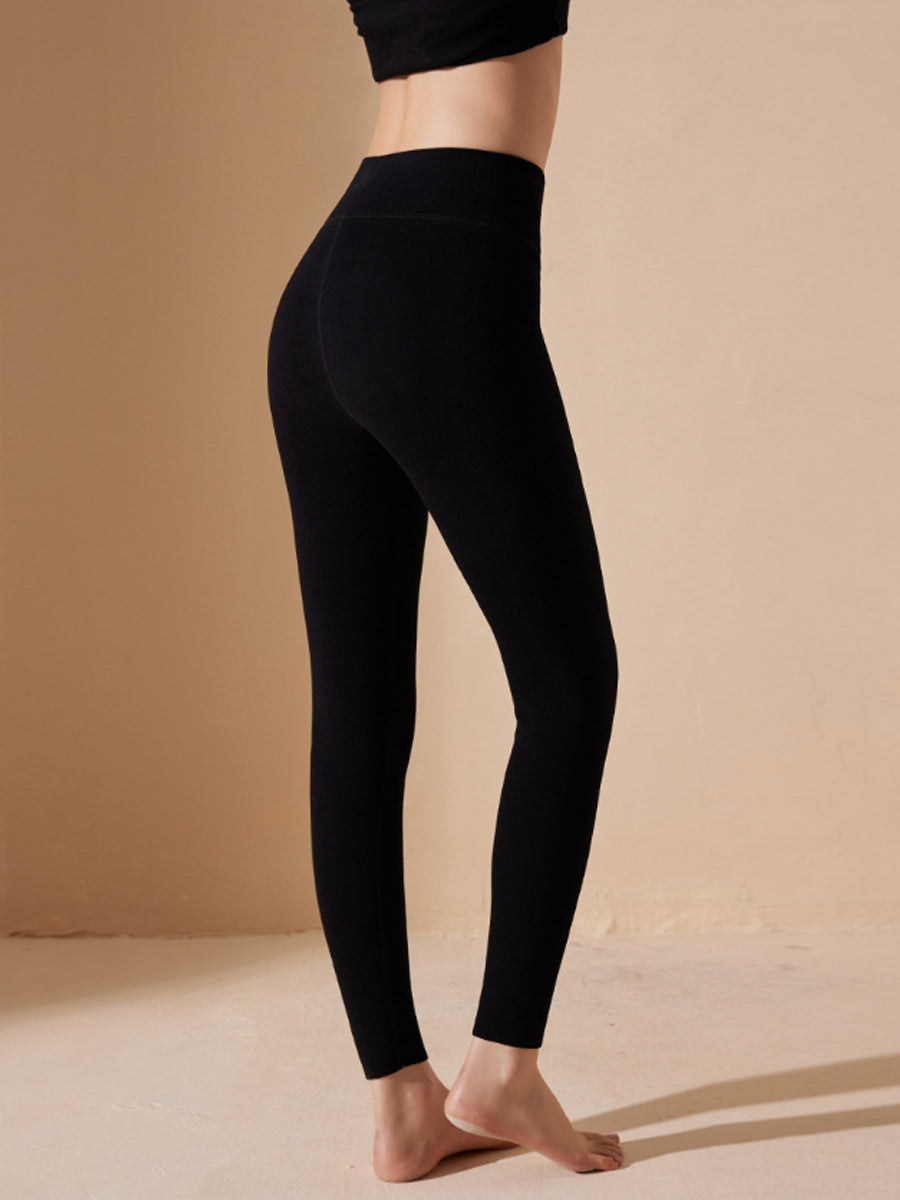 Women Cozy Comfort Solid Slim Thermal Pants