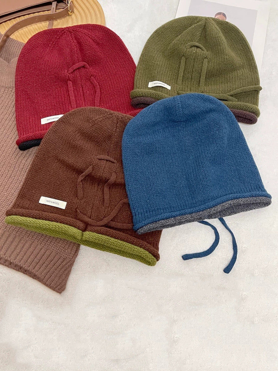Women Winter Effortless Chic Wool Slouchy Beanie