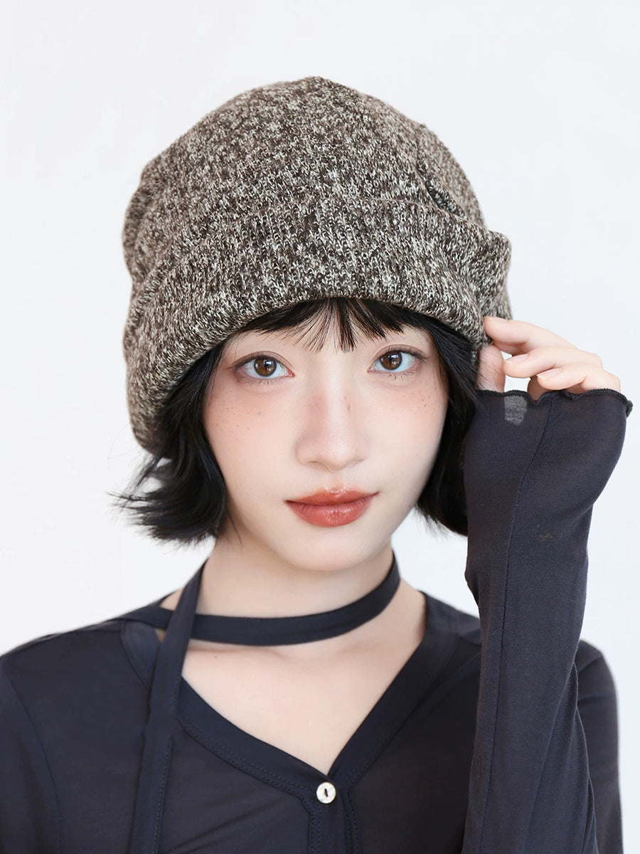 Women Lazy Style Thickened Warm Knit Slouchy Beanie