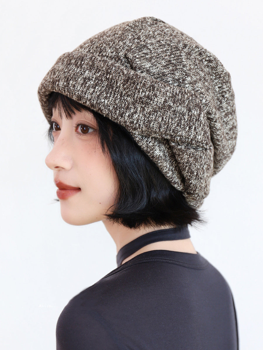 Women Lazy Style Thickened Warm Knit Slouchy Beanie