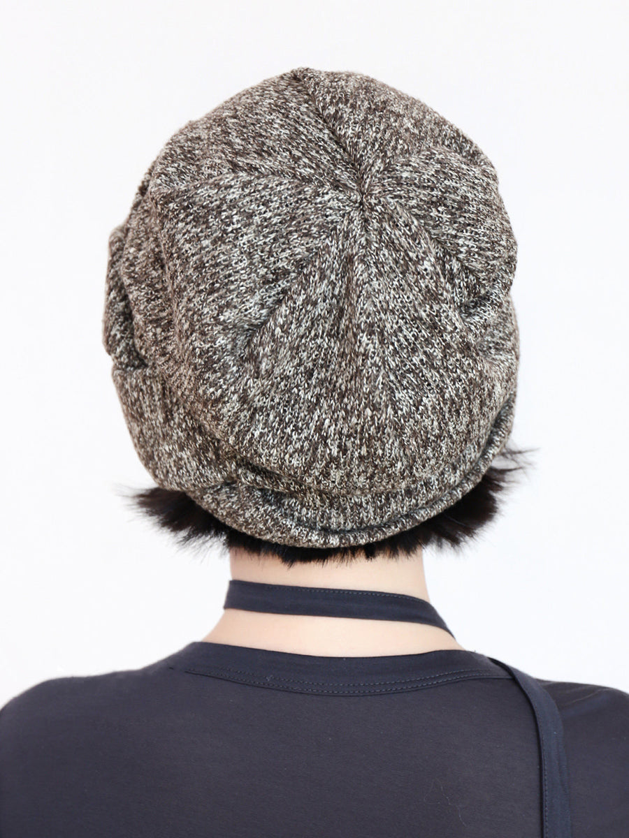 Women Lazy Style Thickened Warm Knit Slouchy Beanie