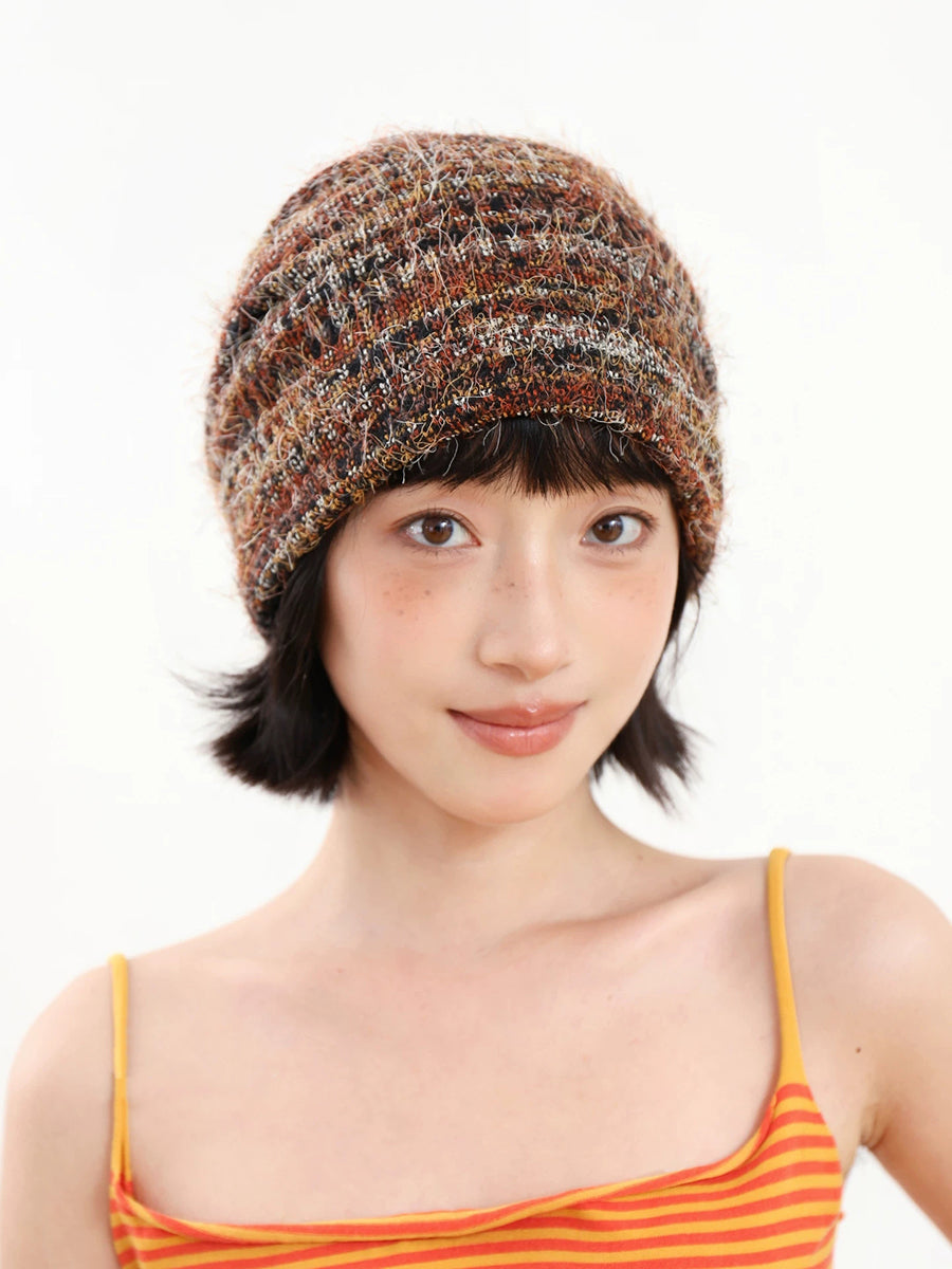Women Vintage Lazy Warm Thick Knit Slouchy Beanie