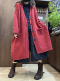 Women Lazy Chic Long Sleeve Cotton Long Knit Cardigan