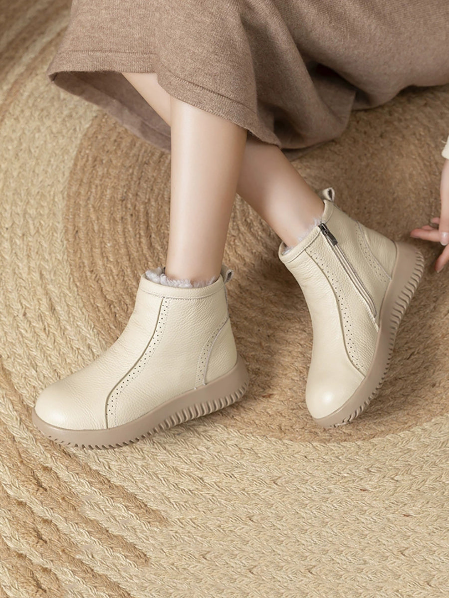 Women Winter Casual Wool Snow Boots