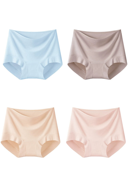4 Pieces Women Modal High Waist Tummy Control Briefs