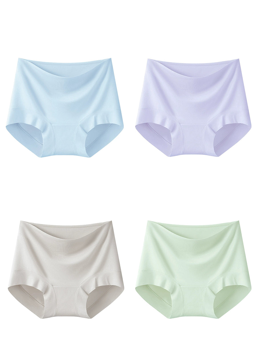 4 Pieces Women Modal High Waist Tummy Control Briefs