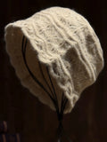 Women Autumn Winter Warm Solid Color Knit Hat